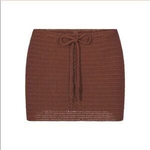 Size 4X SKIMS Crochet Swim Mini Skirt in Jasper - Skims Swim Wear Size‎ 4x